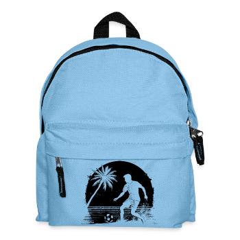Fußballer Skizze - Kinder Rucksack - Hellblau - Vorne