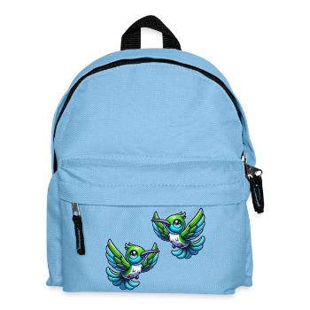 Colibri Oiseau 2 - Sac à dos Enfant - bleu clair - Devant