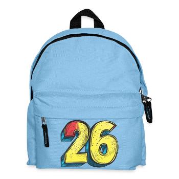 26 Symbole numérique - Sac à dos Enfant - bleu clair - Devant