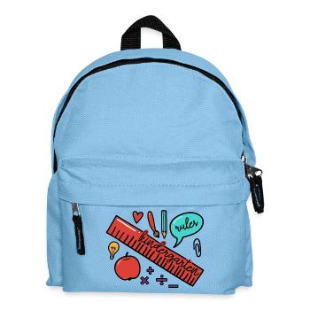 Kindergarten Rules - Kids' Backpack - light blue - Front