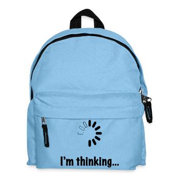 Ich denke nach. - Kinder Rucksack - Hellblau - Vorne
