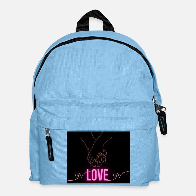 LOVE - Kinder Rucksack - Hellblau