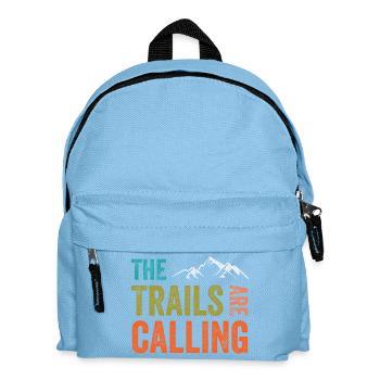 Die Spuren rufen - Kinder Rucksack - Hellblau - Vorne