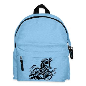 Mountainbiker Mountainbike - Kinder Rucksack - Hellblau - Vorne
