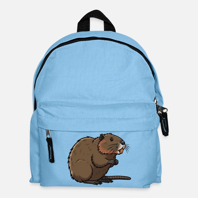 Ragondin - Sac à dos Enfant - bleu clair