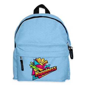 Happiness Burst Couleurs rétro - Sac à dos Enfant - bleu clair - Devant
