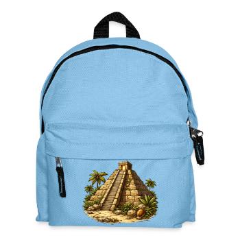 Pyramid Temple - Kids' Backpack - light blue - Front