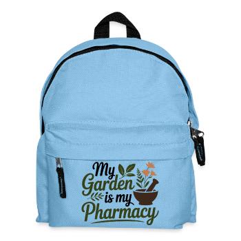 Kräuterkundige Mein Garten ist mein Apothekerprofi - Kinder Rucksack - Hellblau - Vorne