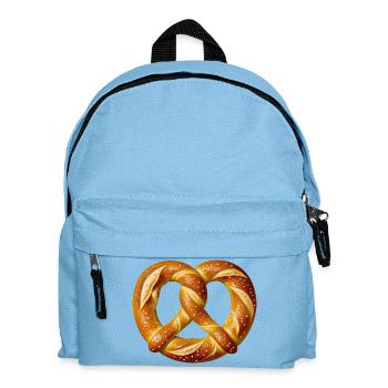 Brezel Bäcker Kostüm Backwaren Bäckerei Karneval  - Kinder Rucksack - Hellblau - Vorne