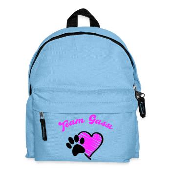 Team Dog Walk Heart Love - Kids' Backpack - light blue - Front