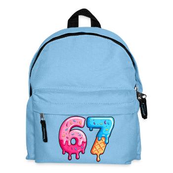 Caractères Sweet 6-7 Dessert Font - Sac à dos Enfant - bleu clair - Devant