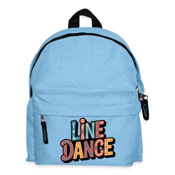 Line Dance Lettering: Color Explosion - Kids' Backpack - light blue - Front