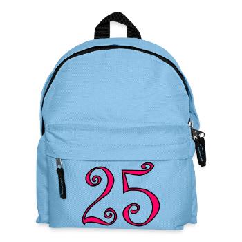 25. 25 ANS. 25e ANNIVERSAIRE. ANNIVERSAIRE 25 ANS. - Sac à dos Enfant - bleu clair - Devant