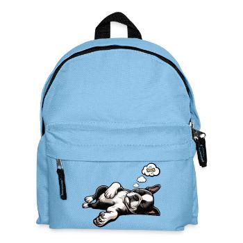 Boston Terrier Boston terrier besitzer Bostie - Kinder Rucksack - Hellblau - Vorne