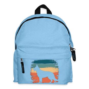 Dingo Animal Dog Sauvage Australien Design - Sac à dos Enfant - bleu clair - Devant