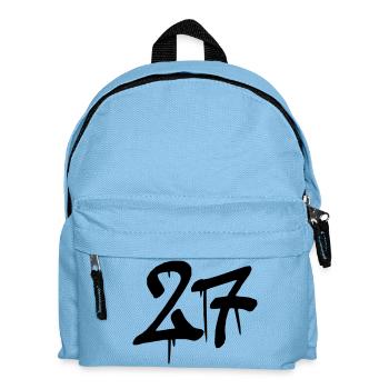 27 - Kinder Rucksack - Hellblau - Vorne