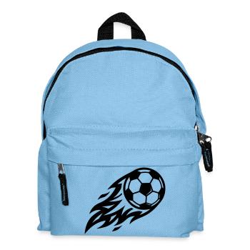Balle de feu de football - Sac à dos Enfant - bleu clair - Devant