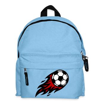 Balle de feu de football - Sac à dos Enfant - bleu clair - Devant