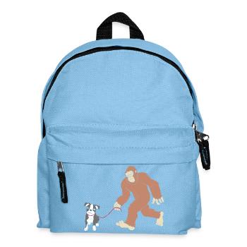 Boston Terrier - Kids' Backpack - light blue - Front