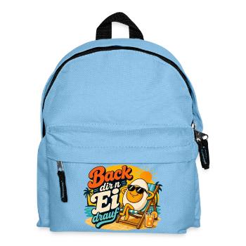 Bake yourself an egg on it! - Kids' Backpack - light blue - Front