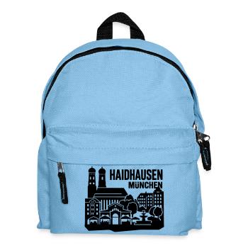 München Skyline Haidhausen - Kinder Rucksack - Hellblau - Vorne