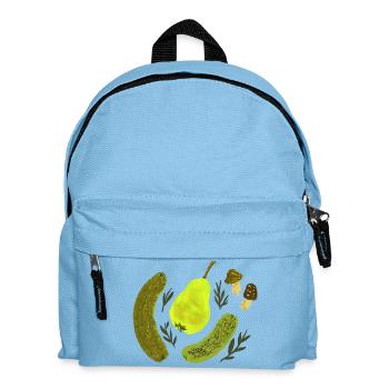 Garden Fruits Still Life Collage - Kids' Backpack - light blue - Front