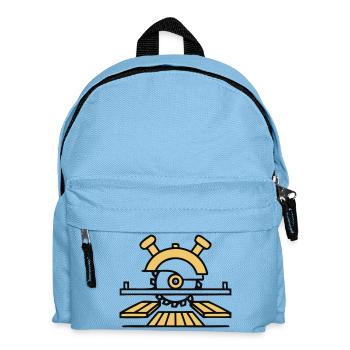Tischkreissaege Holz Logo - Kinder Rucksack - Hellblau - Vorne