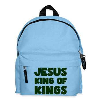 Jesus König der Könige - Kinder Rucksack - Hellblau - Vorne