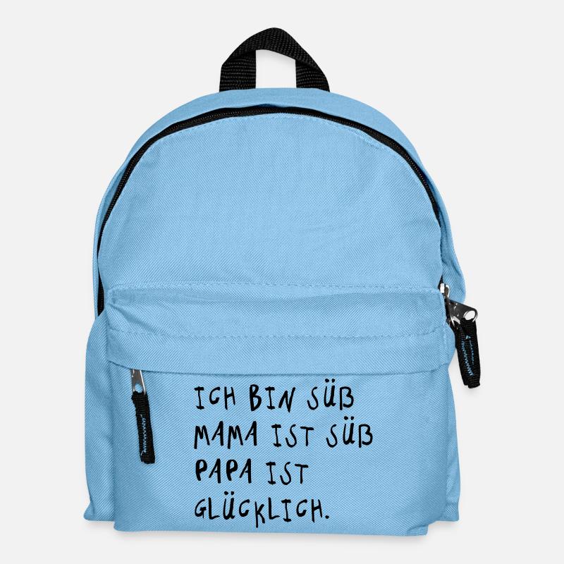 Ich bin süß (Spruch) - Kinder Rucksack - Hellblau