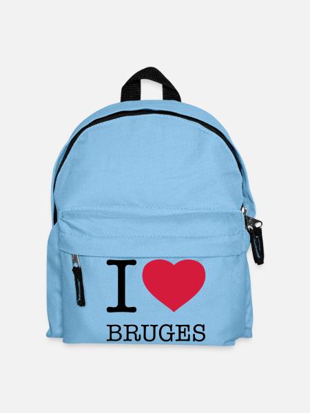 J’AIME BRUGES Brügge - Sac à dos Enfant - bleu clair
