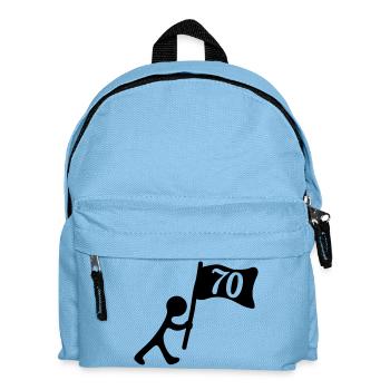 Geburtstag 70 Jahre - Kinder Rucksack - Hellblau - Vorne