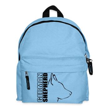 GERMAN SHEPHERD PROFIL - Kinder Rucksack - Hellblau - Vorne