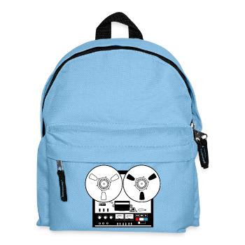 Reel to reel recorder - Kids' Backpack - light blue - Front