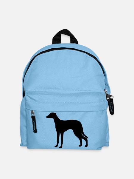 Greyhound Dog - Kids' Backpack - light blue