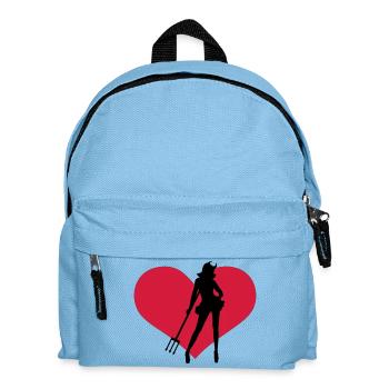Devil - Kids' Backpack - light blue - Front