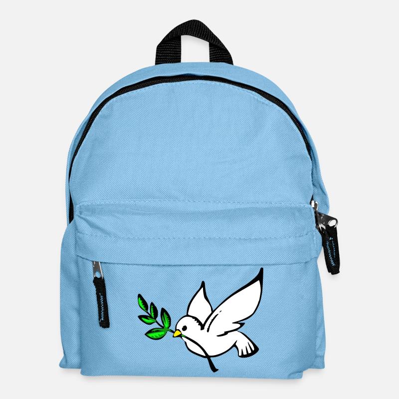 Friedenstaube - Kinder Rucksack - Hellblau