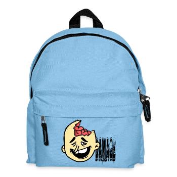 Stupid obstructs idiot - Kids' Backpack - light blue - Front
