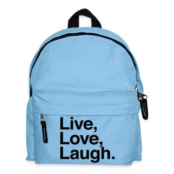 live love laugh - Kids' Backpack - light blue - Front