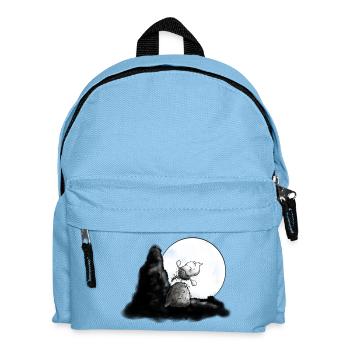 Wolf Schäfchen - Schaf - Sheep - Kinder Rucksack - Hellblau - Vorne