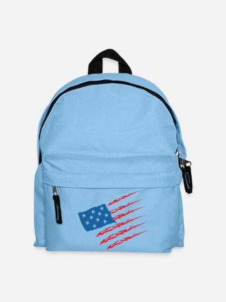 États-Unis États-Unis États-Unis États-Unis Amérique Drapeau - Sac à dos Enfant - bleu clair