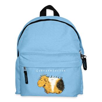 Monstre de concombre drôle je bande dessinée cochon d'inde - Sac à dos Enfant - bleu clair - Devant