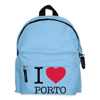 I LOVE PORTO Portugal - Kids' Backpack - light blue - Front
