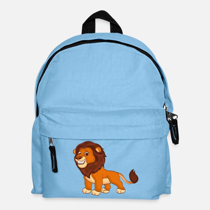 Löwe - König der Tiere - Kinder Rucksack - Hellblau