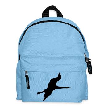 vogel kranich - Kinder Rucksack - Hellblau - Vorne