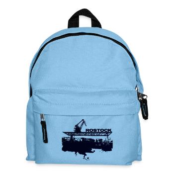 Rostock Hafen - Kinder Rucksack - Hellblau - Vorne