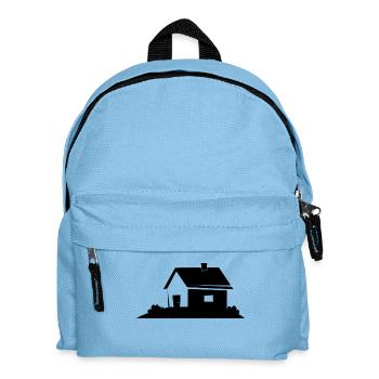house - Kids' Backpack - light blue - Front