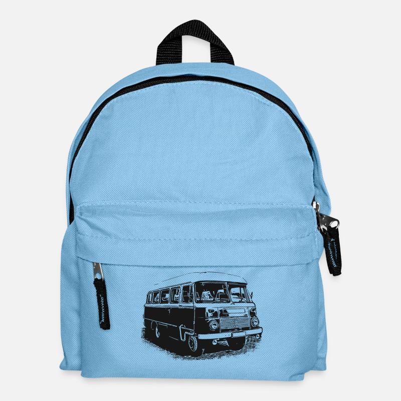 Robur Bus - Kinder Rucksack - Hellblau