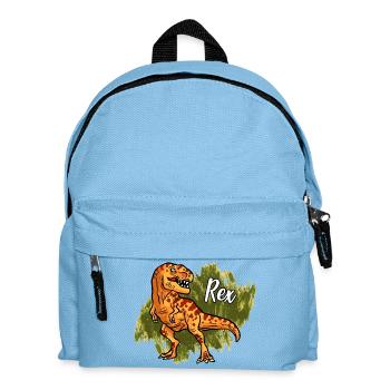 Tyrannosaure Rex - Sac à dos Enfant - bleu clair - Devant