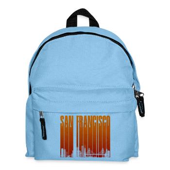 San Francisco Orange Skyline - Kinder Rucksack - Hellblau - Vorne