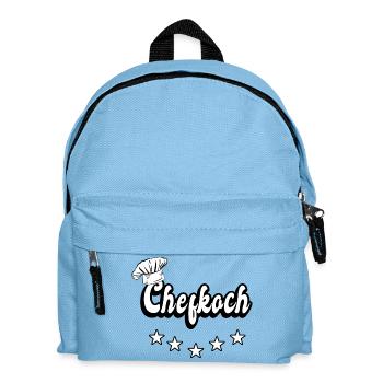 Chefkoch Design - Kinder Rucksack - Hellblau - Vorne